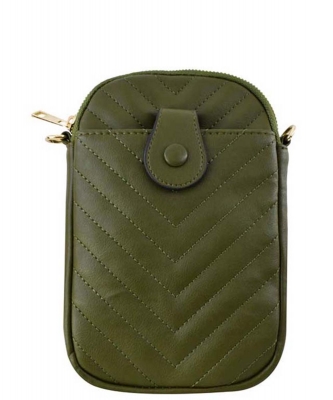 Fashion Mini Crossbody Bag Cell Phone Purse LM747V OLIVE